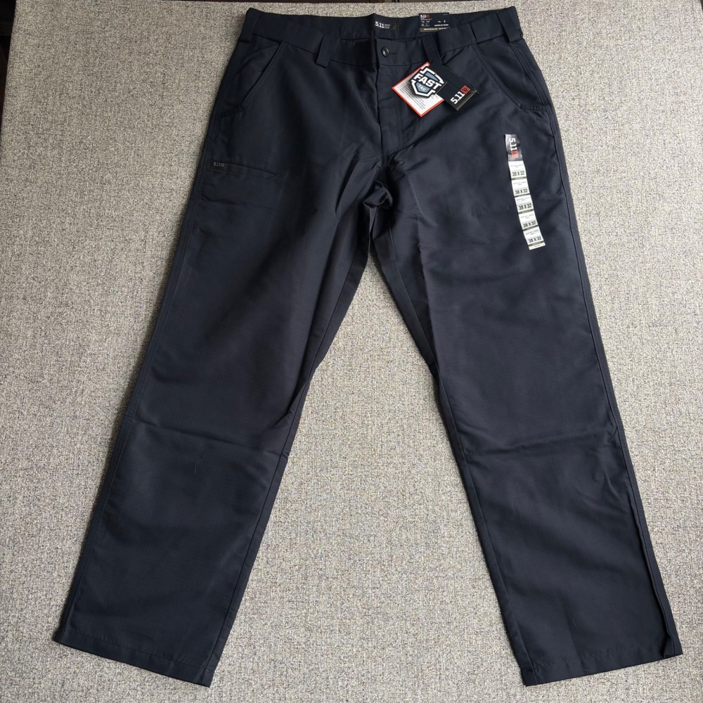 5.11 Tactical Pants Mens 38x32 Fast-Tac Urban Navy Blue Ripstop Lightweight NEW